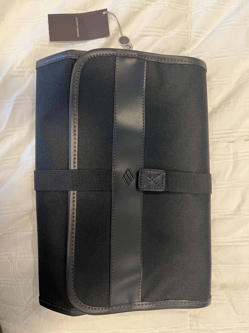 Joseph Abboud Men's Travel Euro Toiletry Bag Black NWT